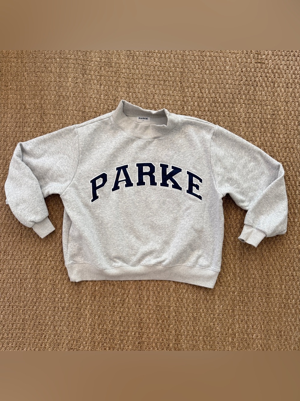 Parke OG Varsity Mock Neck Classy Grey and Navy Size L/XL